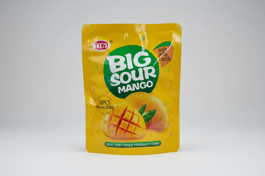 Tiwi Big Sour Mango Candy 20 Piece Bag — Filipino Gummy Candy Canada